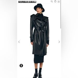 Norma Kamali Black Trench Coat